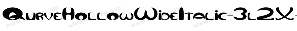 QurveHollowWideItalic-3l2X字体转换