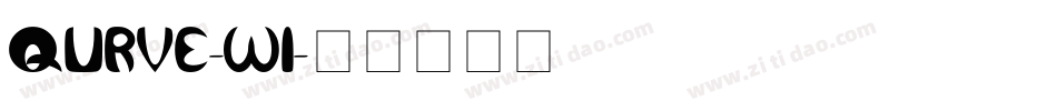 QURVE-WI字体转换