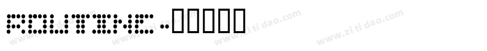 ROUTINE字体转换