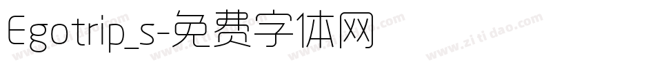 Egotrip_s字体转换