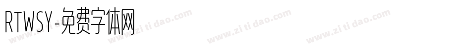 RTWSY字体转换