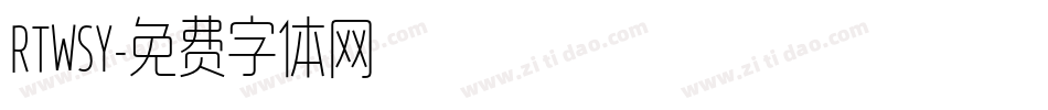 RTWSY字体转换