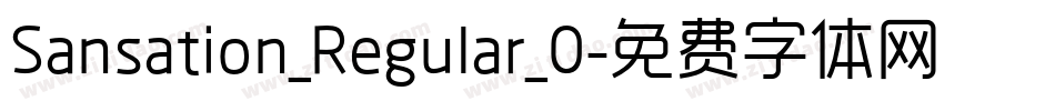 Sansation_Regular_0字体转换