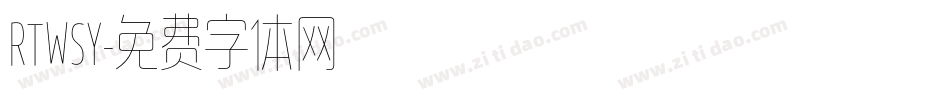 RTWSY字体转换