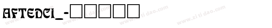 AFTEDCI_字体转换