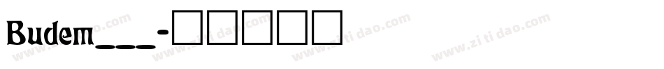 Budem___字体转换