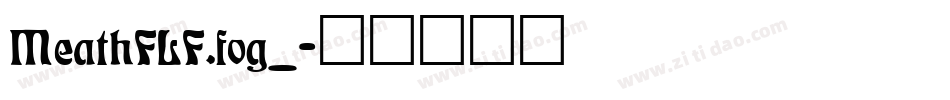 MeathFLF.fog_字体转换