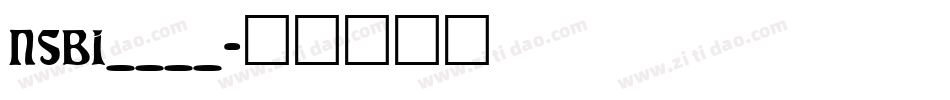 NSBI____字体转换