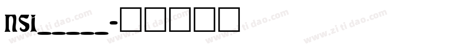 NSI_____字体转换