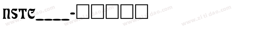 NSTC____字体转换