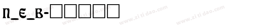 N_E_B字体转换