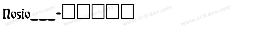 Nosfo___字体转换