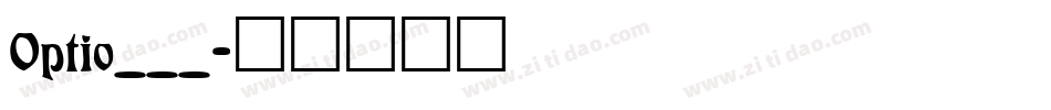 Optio___字体转换