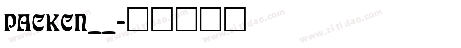 PACKCN__字体转换