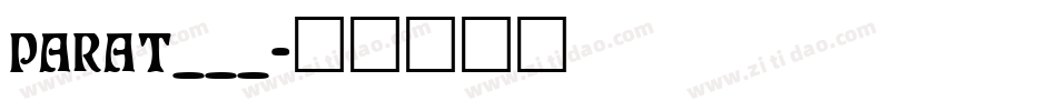 PARAT___字体转换
