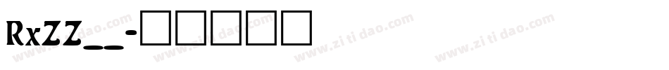 RxZZ__字体转换