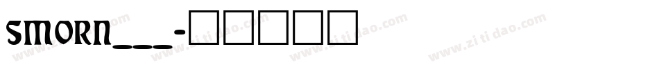 SMORN___字体转换