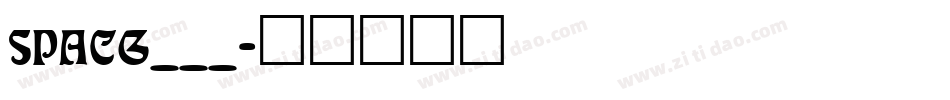 SPACG___字体转换