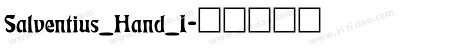 Salventius_Hand_I字体转换