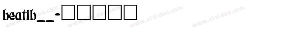 beatib__字体转换
