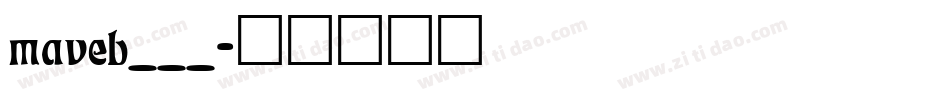 maveb___字体转换
