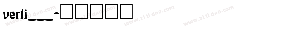verti___字体转换
