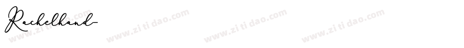 Rachelhand字体转换