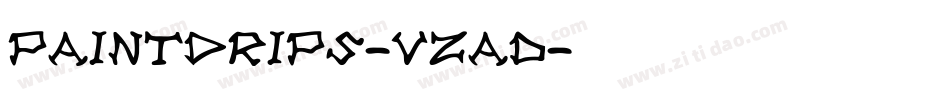 Paintdrips-vZaD字体转换