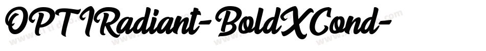 OPTIRadiant-BoldXCond字体转换