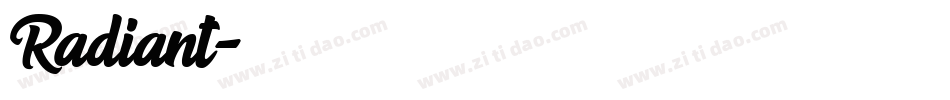 Radiant字体转换