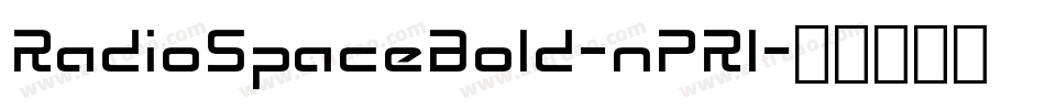 RadioSpaceBold-nPR1字体转换
