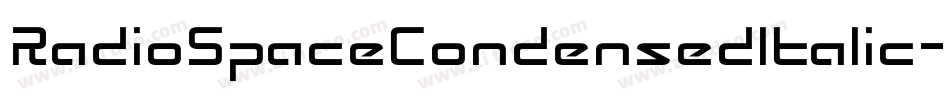 RadioSpaceCondensedItalic-BKW3字体转换
