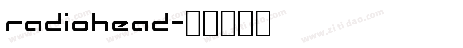 radiohead字体转换
