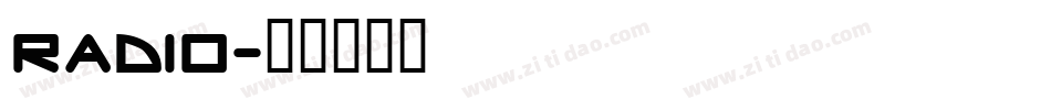 RADIO字体转换