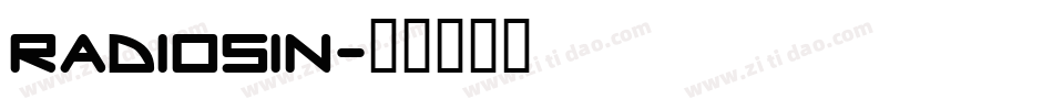 radiosin字体转换