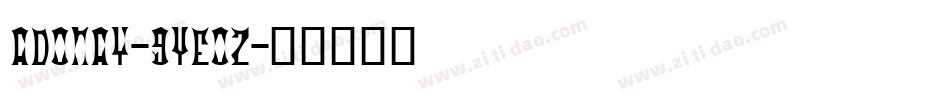 Adonay-9YEo2字体转换