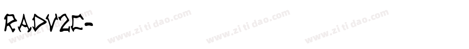 Radv2c字体转换
