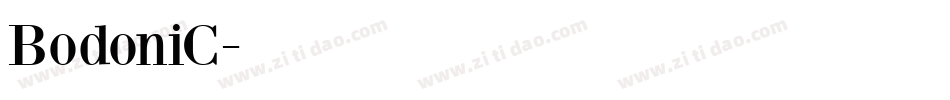 BodoniC字体转换