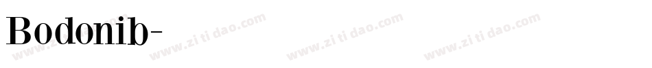 Bodonib字体转换