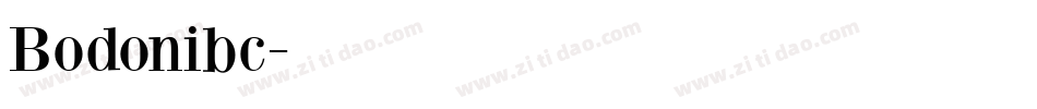 Bodonibc字体转换
