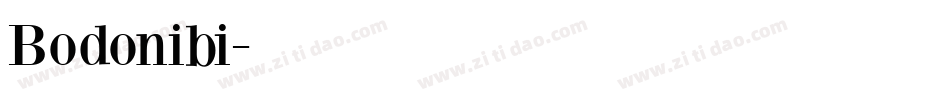 Bodonibi字体转换