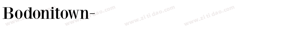 Bodonitown字体转换