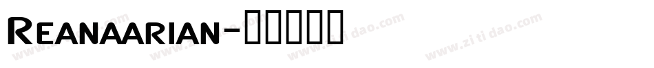 Reanaarian字体转换