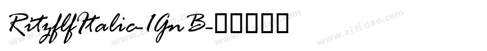 RitzflfItalic-1GnB字体转换