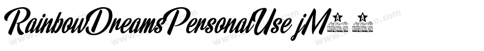 RainbowDreamsPersonalUse-jM20字体转换