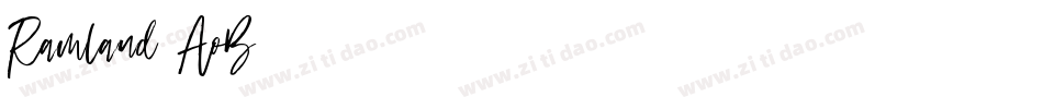 Ramland-AoB7字体转换