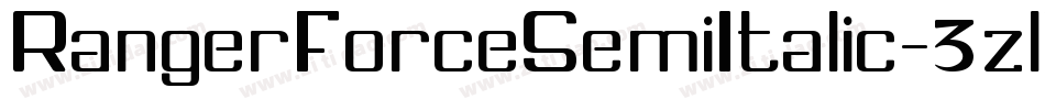 RangerForceSemiItalic-3zlVL字体转换