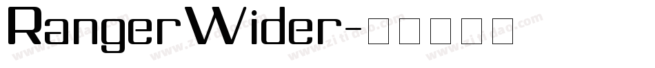 RangerWider字体转换