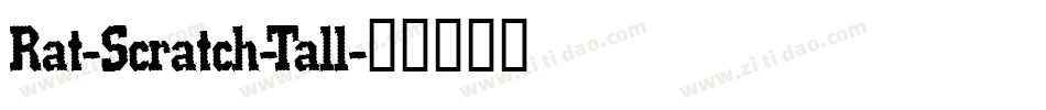 Rat-Scratch-Tall字体转换