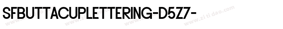 SfButtacupLettering-d5z7字体转换 SfButtacupLettering-d5z7字体转换